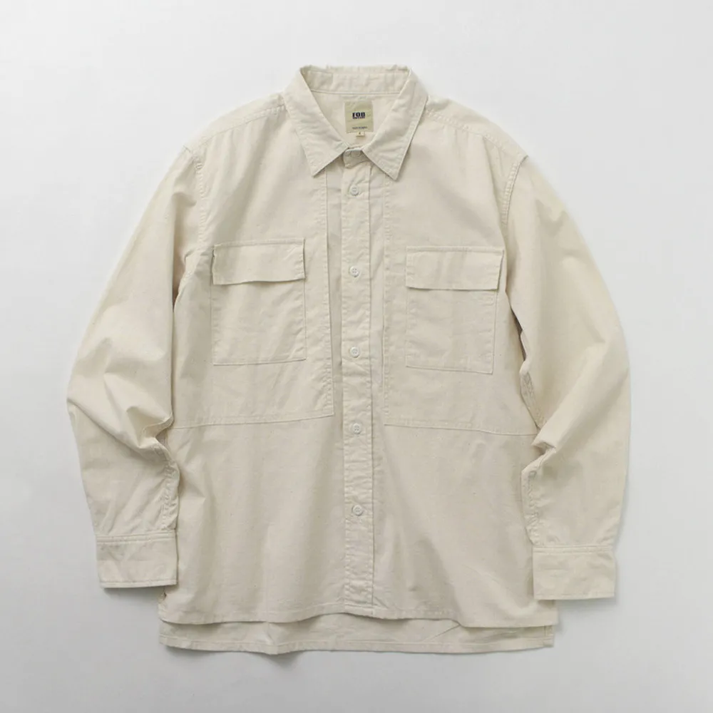 FOB FACTORY Shirts^/ F3498 Long sleeve field shirt