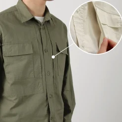 FOB FACTORY Shirts^/ F3498 Long sleeve field shirt