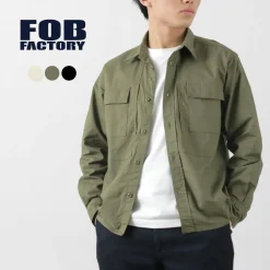 FOB FACTORY Shirts^/ F3498 Long sleeve field shirt
