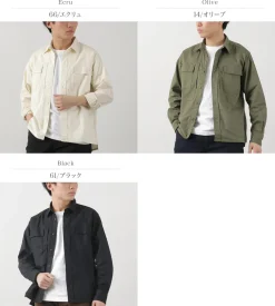 FOB FACTORY Shirts^/ F3498 Long sleeve field shirt