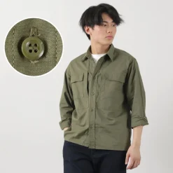 FOB FACTORY Shirts^/ F3498 Long sleeve field shirt