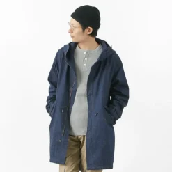FOB FACTORY Coats^/ F2420 M-51 denim shell parka one-wash