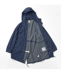 FOB FACTORY Coats^/ F2420 M-51 denim shell parka one-wash