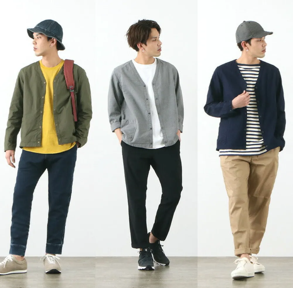 FOB FACTORY Cardigans^/ F2409 military cardigan