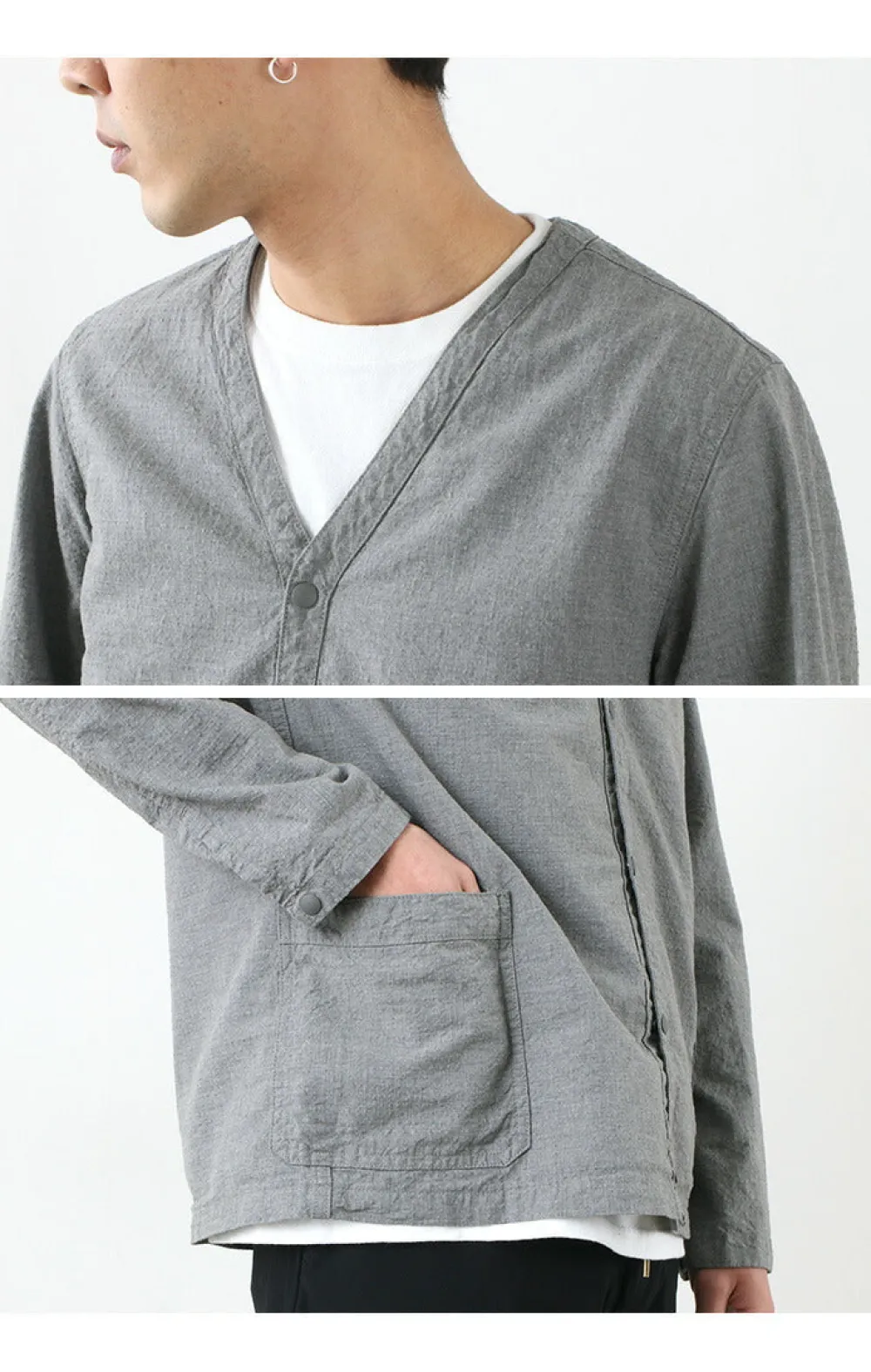 FOB FACTORY Cardigans^/ F2409 military cardigan