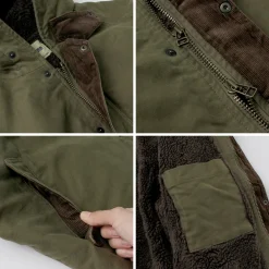 FOB FACTORY Coats^/ F2450 Moleskin Hood Coat