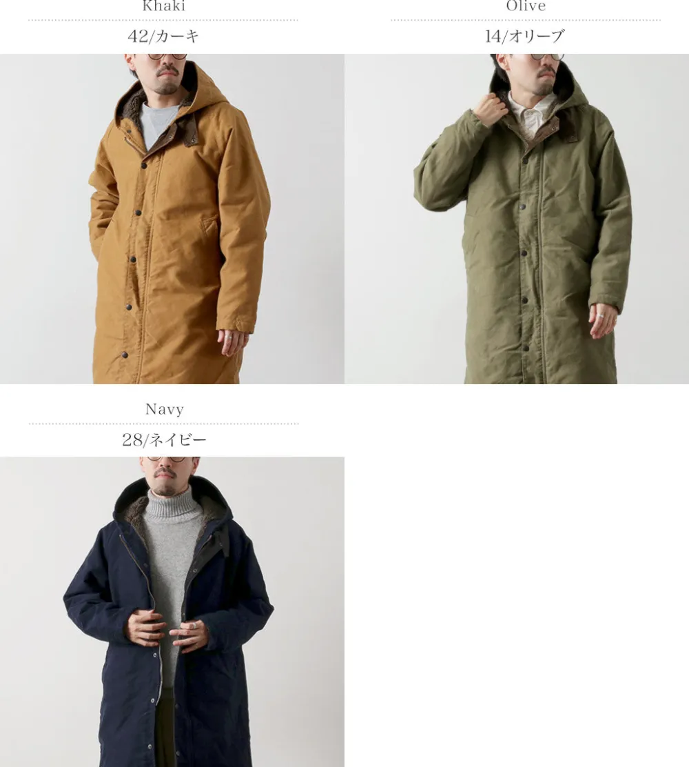 FOB FACTORY Coats^/ F2450 Moleskin Hood Coat
