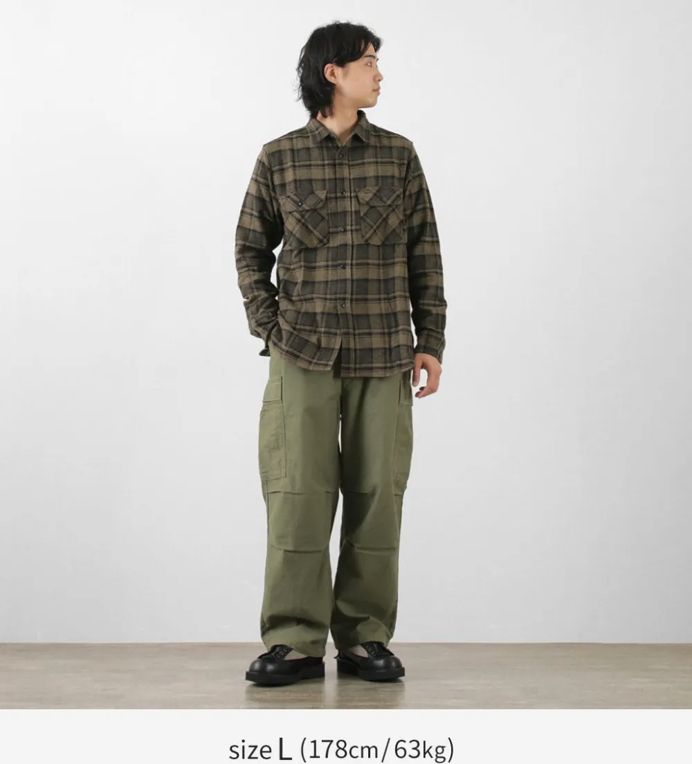 FOB FACTORY Shirts^/ F3497 Nel check work shirt