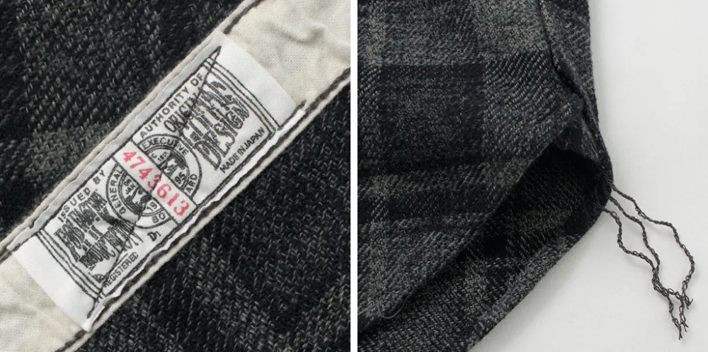 FOB FACTORY Shirts^/ F3497 Nel check work shirt
