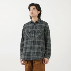 FOB FACTORY Shirts^/ F3497 Nel check work shirt