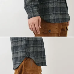 FOB FACTORY Shirts^/ F3497 Nel check work shirt