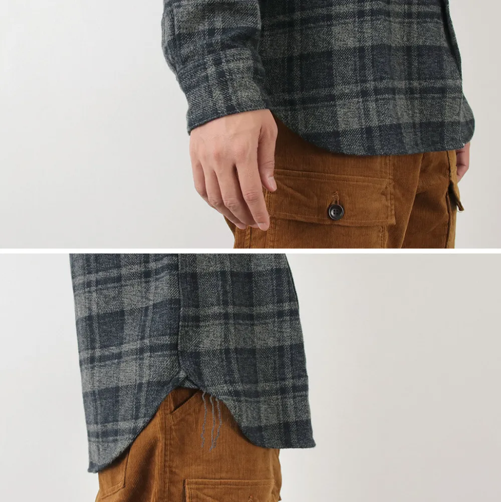 FOB FACTORY Shirts^/ F3497 Nel check work shirt
