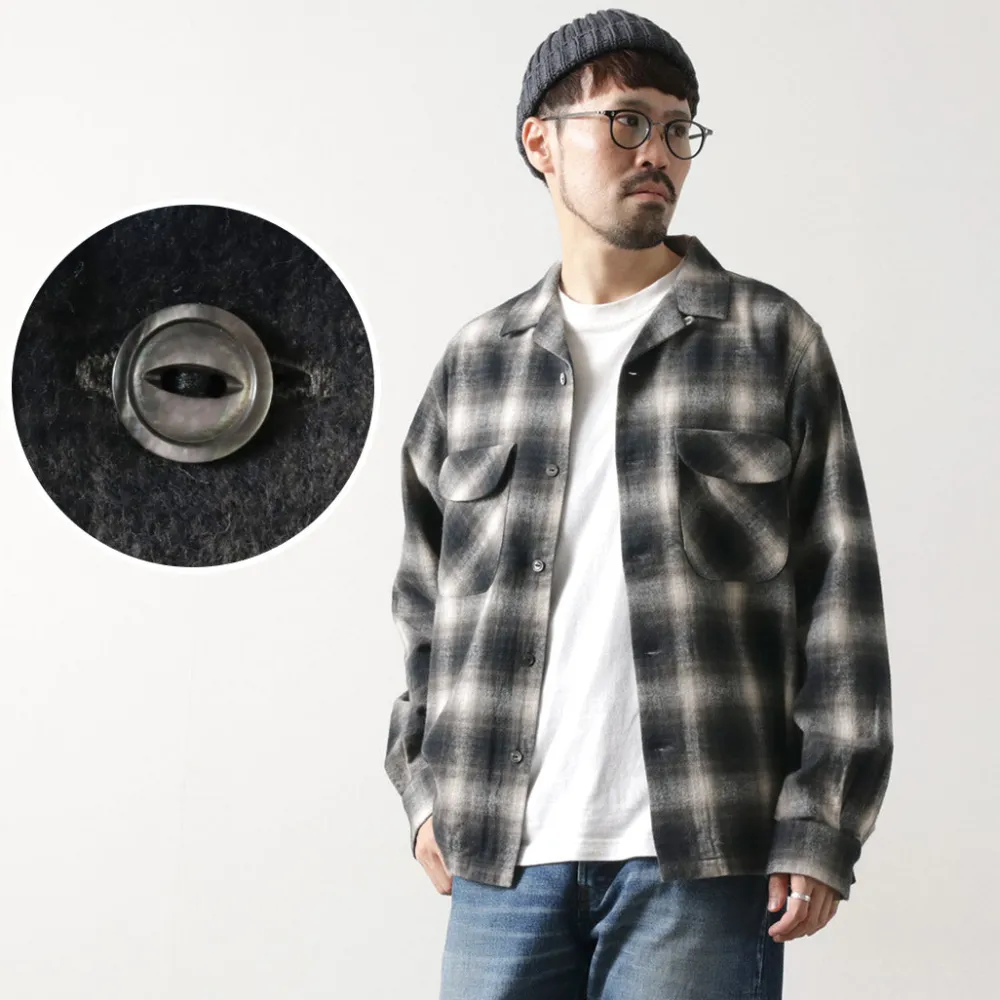 FOB FACTORY Shirts^/ F3505 Nel open collar shirt