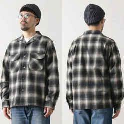 FOB FACTORY Shirts^/ F3505 Nel open collar shirt