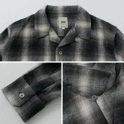 FOB FACTORY Shirts^/ F3505 Nel open collar shirt
