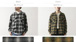 FOB FACTORY Shirts^/ F3505 Nel open collar shirt