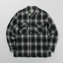 FOB FACTORY Shirts^/ F3505 Nel open collar shirt