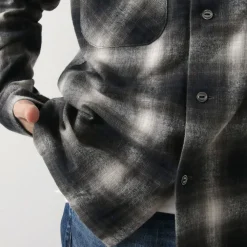 FOB FACTORY Shirts^/ F3505 Nel open collar shirt