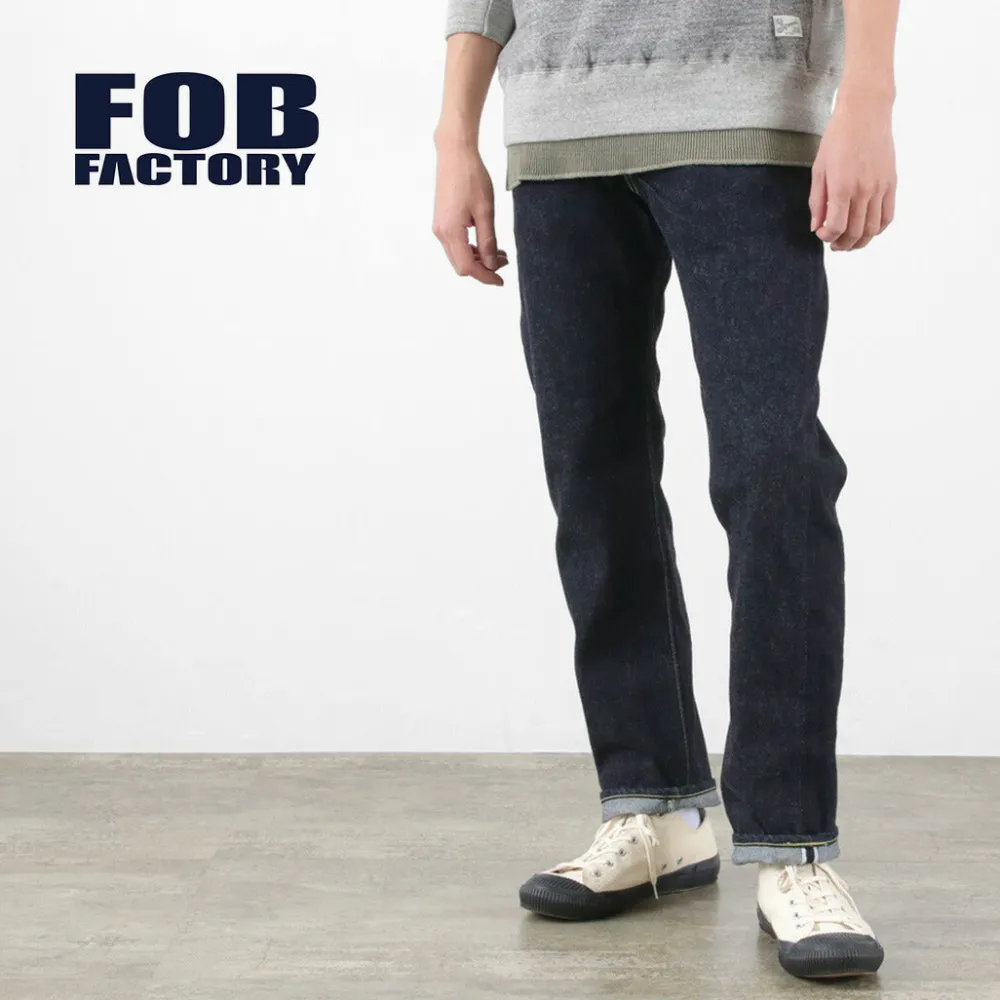 FOB FACTORY Jeans^/ F151-23 5P selvage jeans one-wash