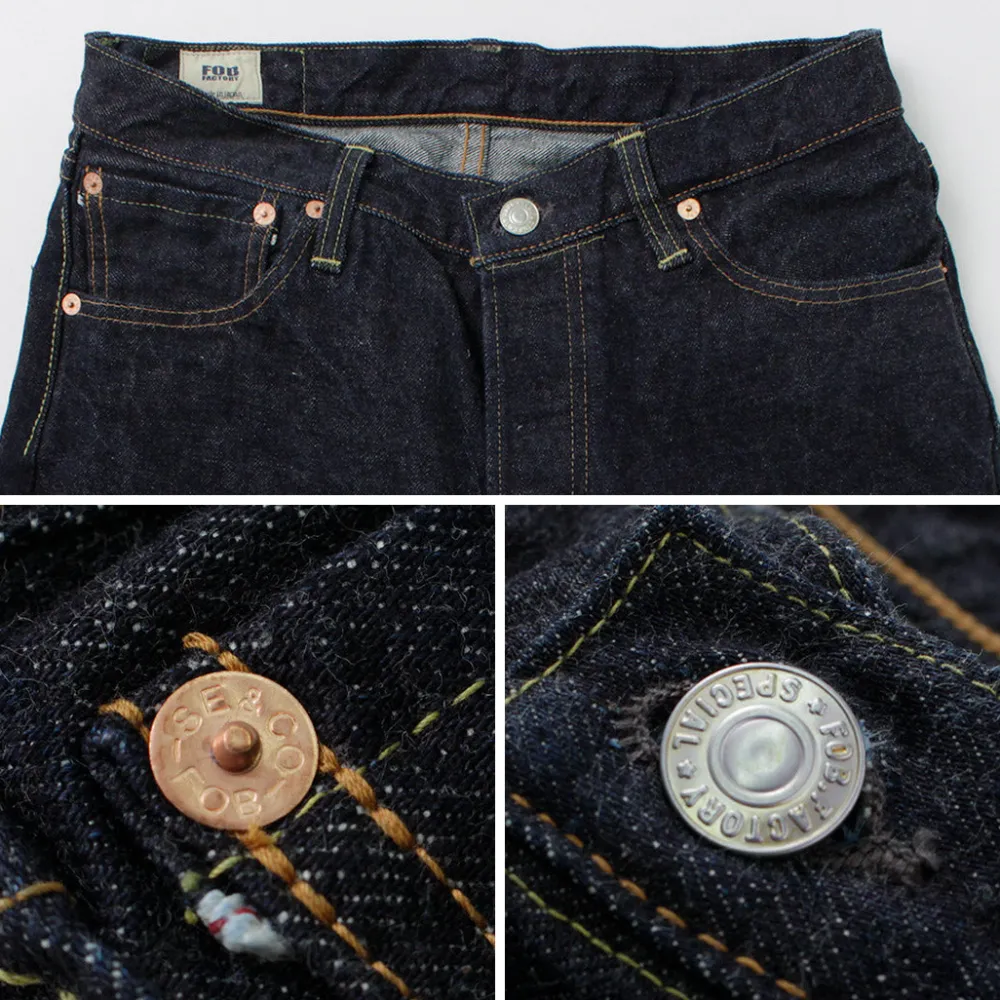 FOB FACTORY Jeans^/ F151-23 5P selvage jeans one-wash