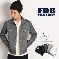 FOB FACTORY Jackets^/ F2288 Relaxed denim 3rd jacket