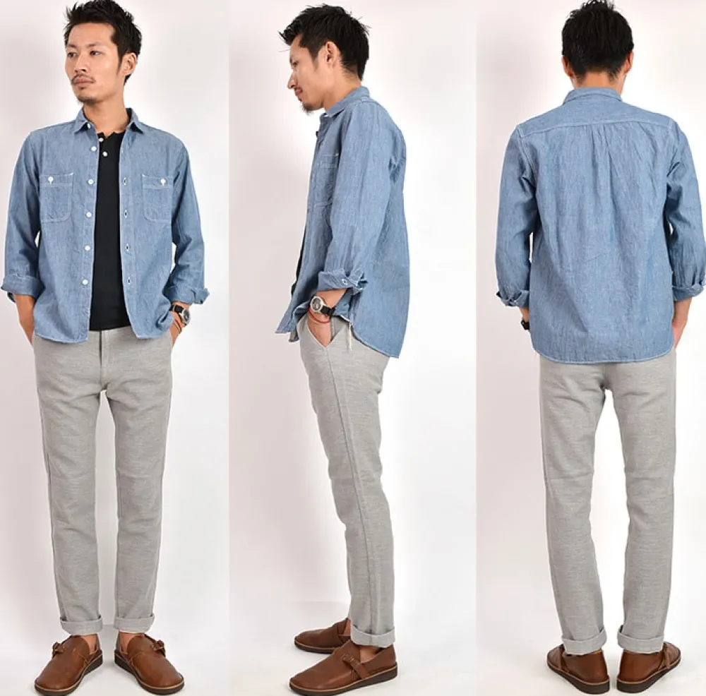 FOB FACTORY Trousers^/ F0438 Relaxed Narrow Easy Pants