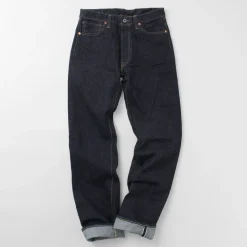 FOB FACTORY Jeans^/ F191 Selvedge WW2 5P Denim Pants dark-indigo