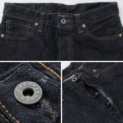 FOB FACTORY Jeans^/ F191 Selvedge WW2 5P Denim Pants dark-indigo