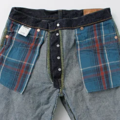 FOB FACTORY Jeans^/ F191 Selvedge WW2 5P Denim Pants dark-indigo