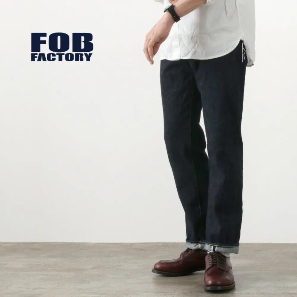 FOB FACTORY Jeans^/ F151 Selvedge XX Denim Trousers one-wash