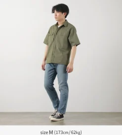 FOB FACTORY Shirts^/ F3499 Short sleeve field shirt