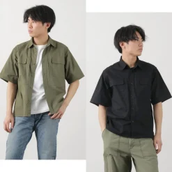 FOB FACTORY Shirts^/ F3499 Short sleeve field shirt