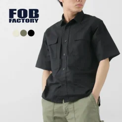 FOB FACTORY Shirts^/ F3499 Short sleeve field shirt