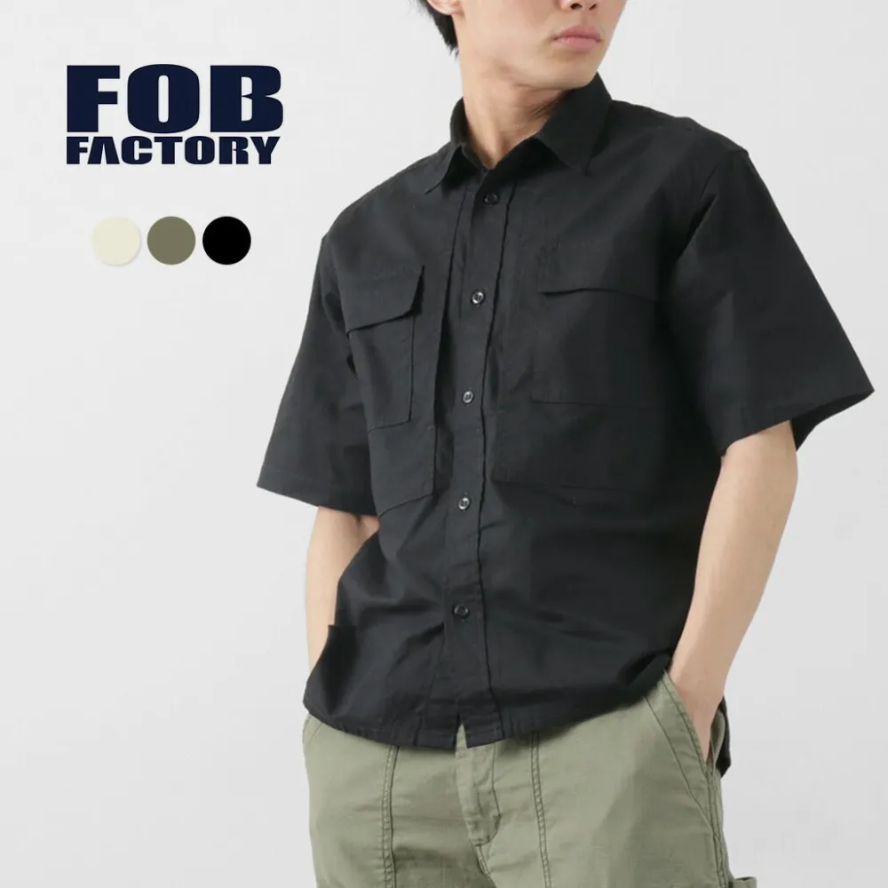 FOB FACTORY Shirts^/ F3499 Short sleeve field shirt
