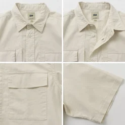 FOB FACTORY Shirts^/ F3499 Short sleeve field shirt