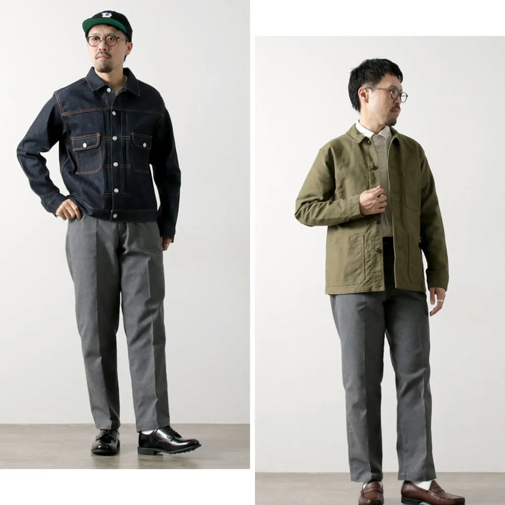 FOB FACTORY Trousers^/ F0538 STA-PREST wide pants lightgrey