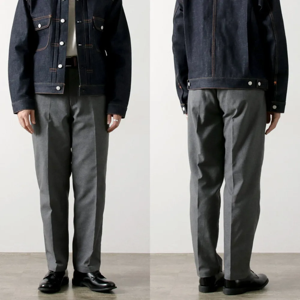 FOB FACTORY Trousers^/ F0538 STA-PREST wide pants lightgrey