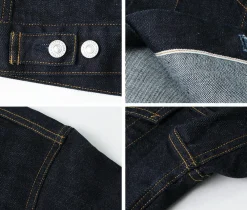 FOB FACTORY Jackets^/ F2309 stretch selvage denim jacket one-wash