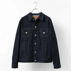 FOB FACTORY Jackets^/ F2309 stretch selvage denim jacket one-wash