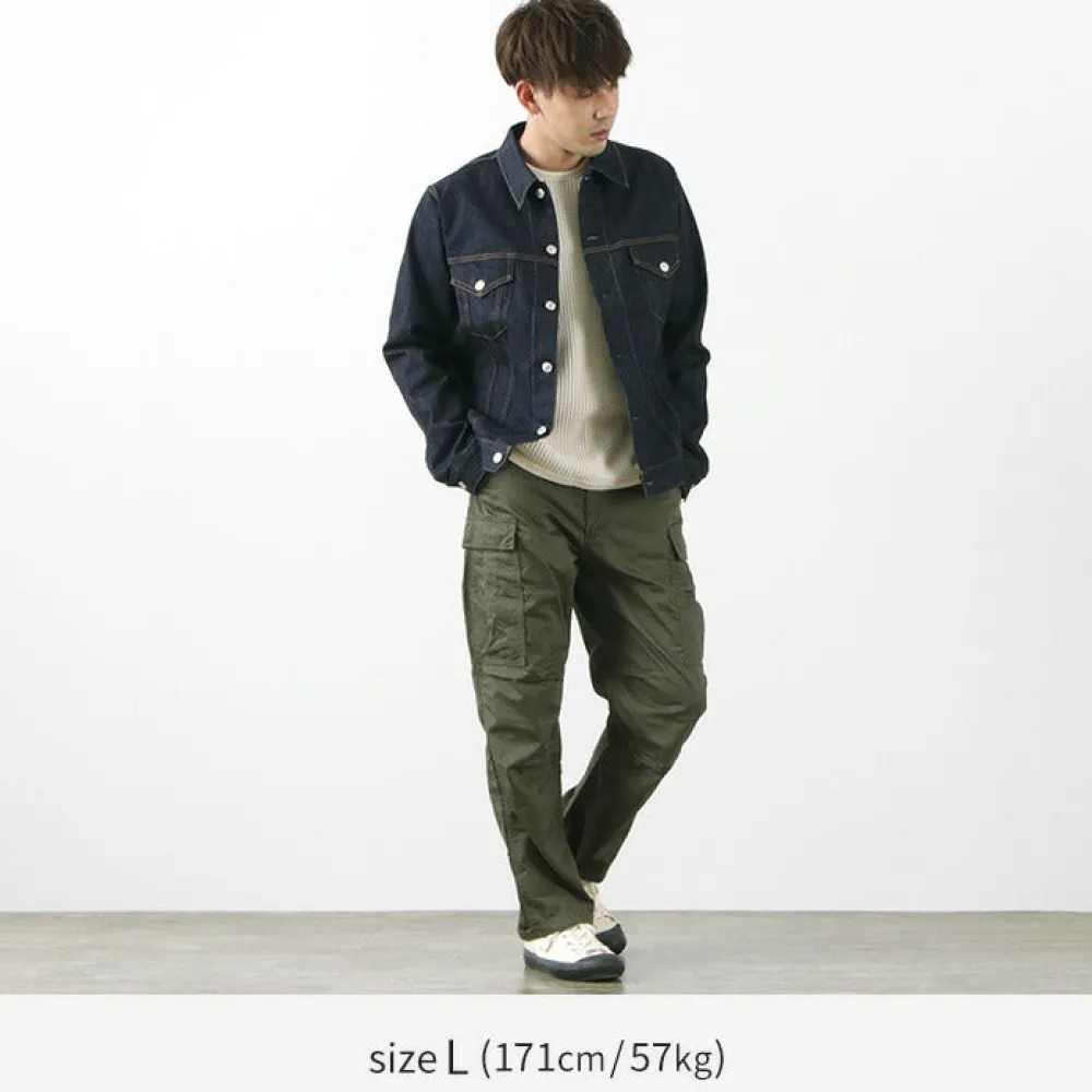 FOB FACTORY Jackets^/ F2309 stretch selvage denim jacket one-wash