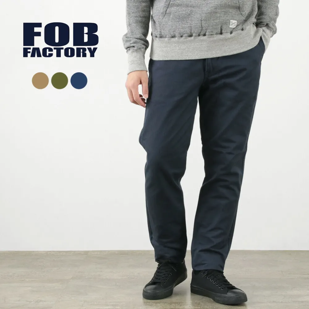 FOB FACTORY Work Pants & Chinos^/ F0522 Vat dye herringbone trouser