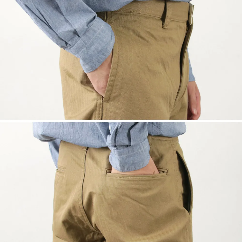 FOB FACTORY Work Pants & Chinos^/ F0522 Vat dye herringbone trouser