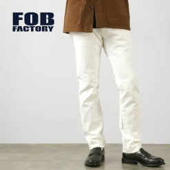 FOB FACTORY Jeans^/ F1153 Denim 60 Twill 5P white