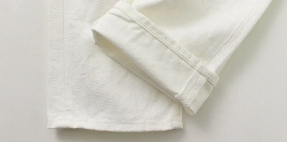FOB FACTORY Jeans^/ F1153 Denim 60 Twill 5P white
