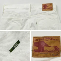 FOB FACTORY Jeans^/ F1153 Denim 60 Twill 5P white