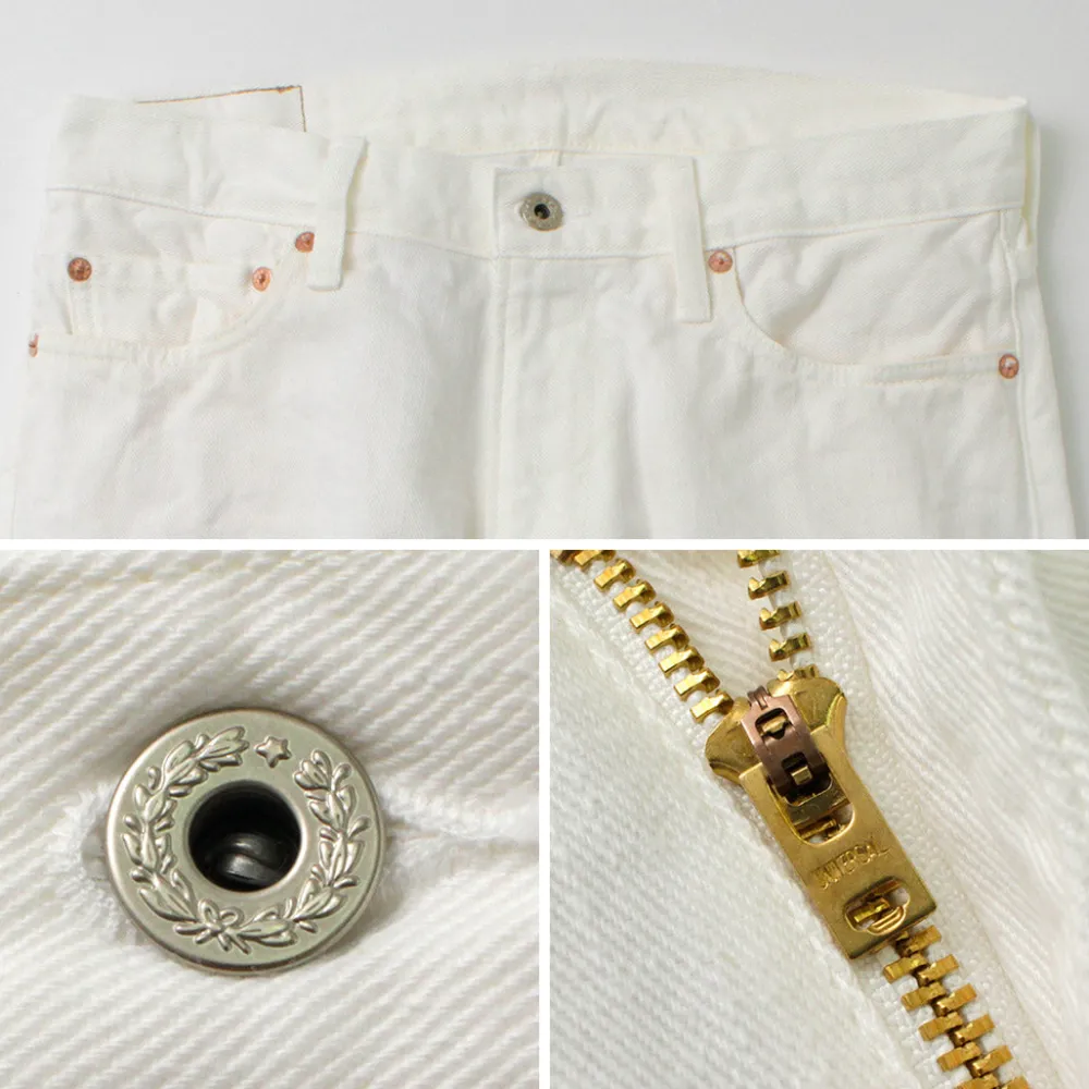 FOB FACTORY Jeans^/ F1153 Denim 60 Twill 5P white