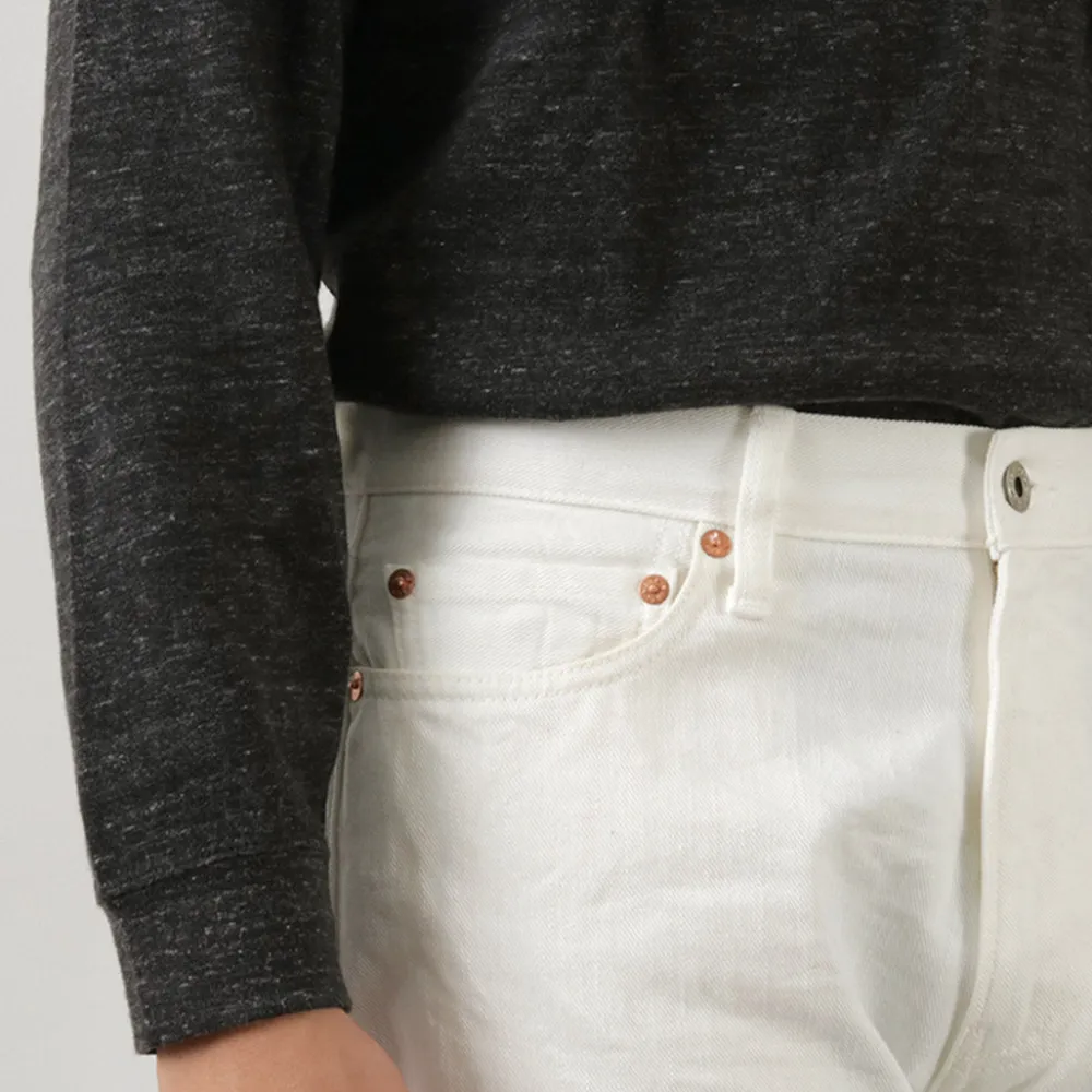 FOB FACTORY Jeans^/ F1153 Denim 60 Twill 5P white