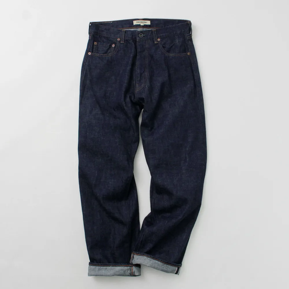 FOB FACTORY Jeans^/ F1147 Wide denim 5P pants indigo