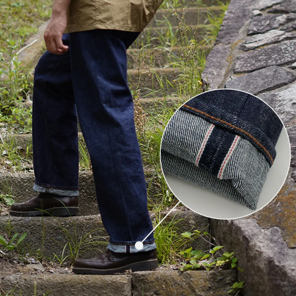 FOB FACTORY Jeans^/ F1147 Wide denim 5P pants indigo