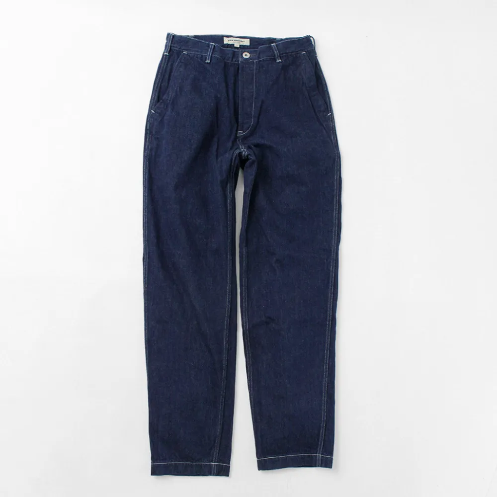 FOB FACTORY Jeans^/ F0511 WW2 Denim deck trousers One wash one-wash